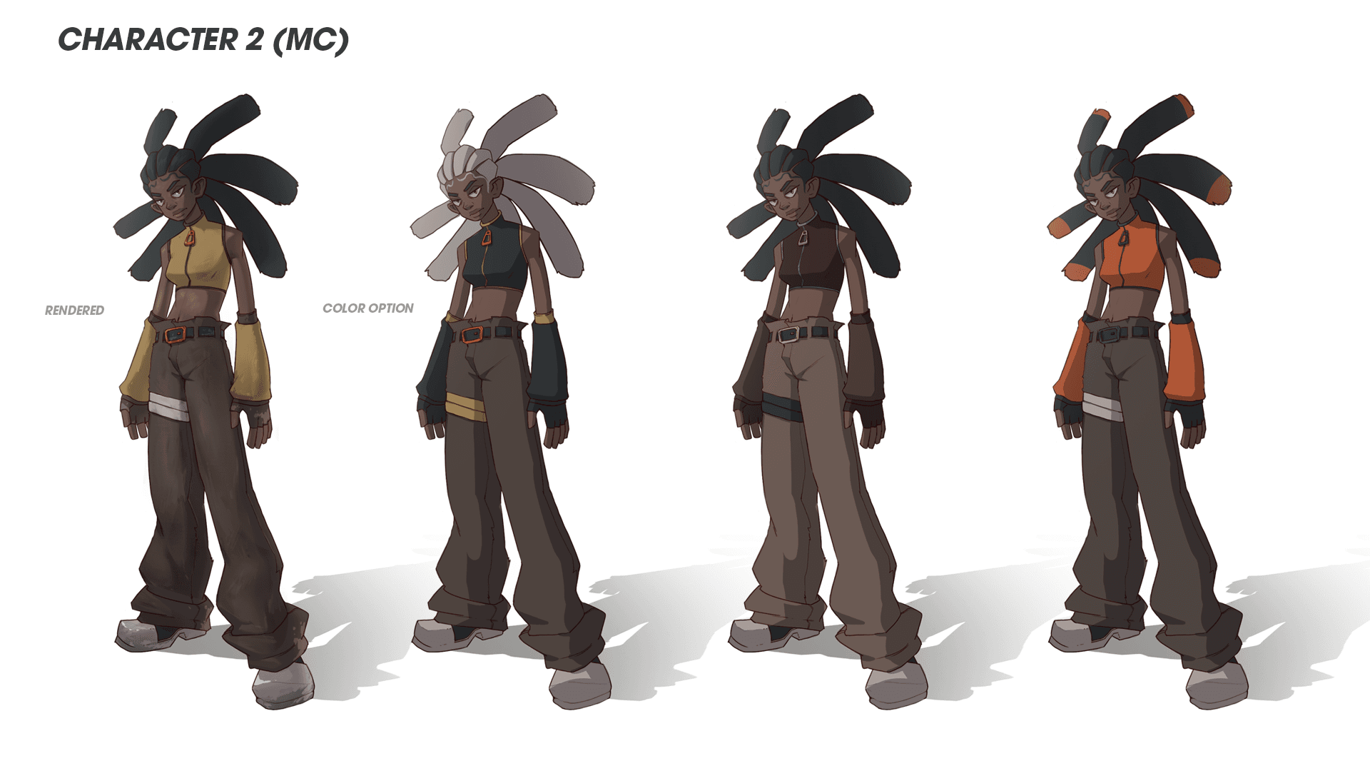 Main character color study